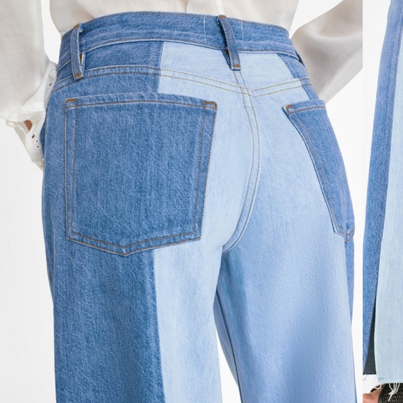 FRAME Split Seam Wide Denim - Size 30 - Picture 2 of 8